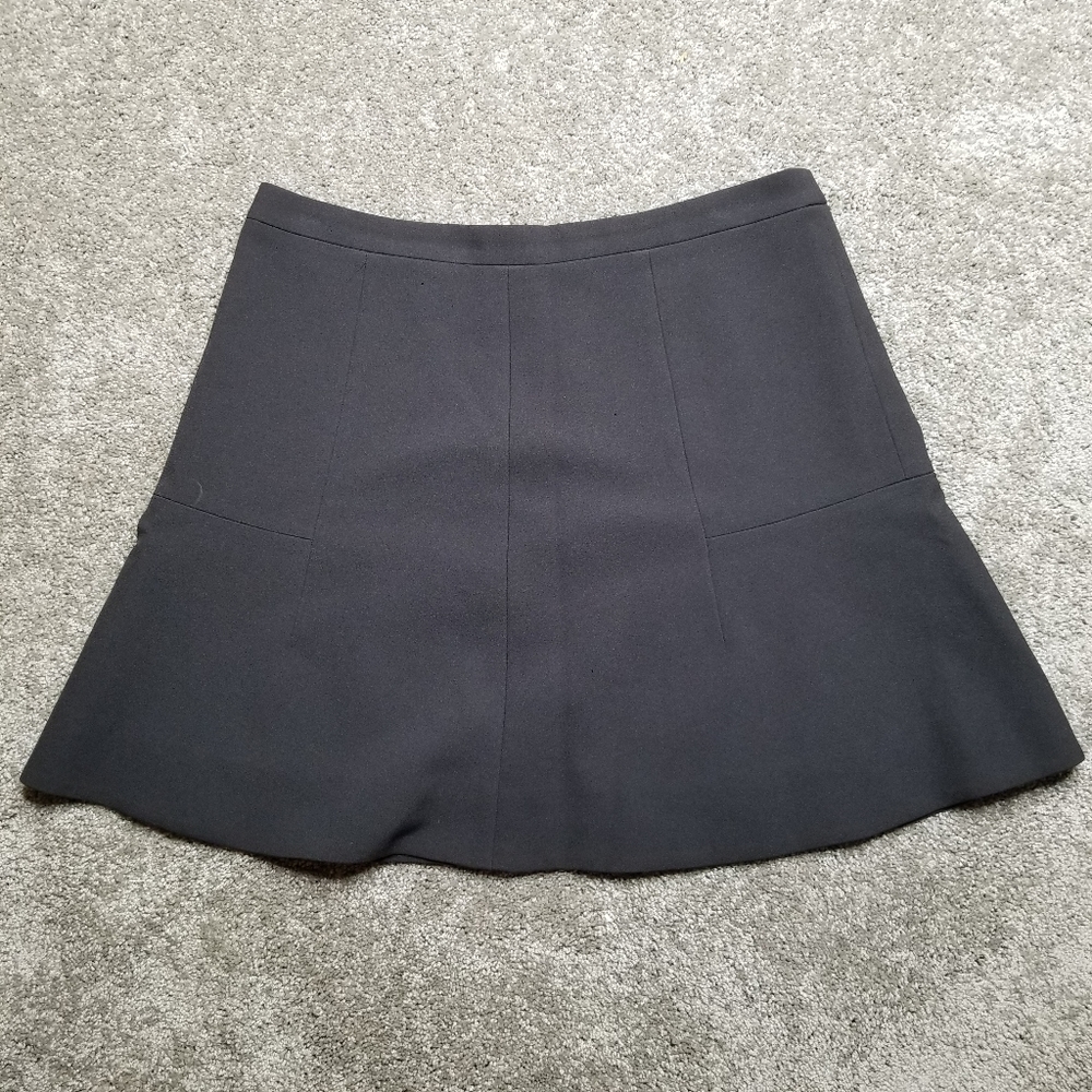 J.CREW | Black Flared A Line Skirt